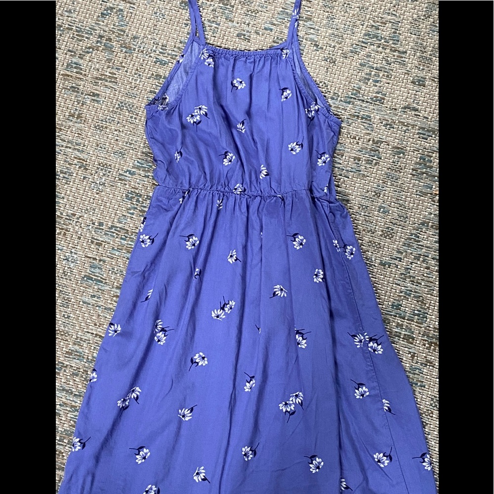 Old Navy Girls Blue Floral Dress Size L/ 10-12